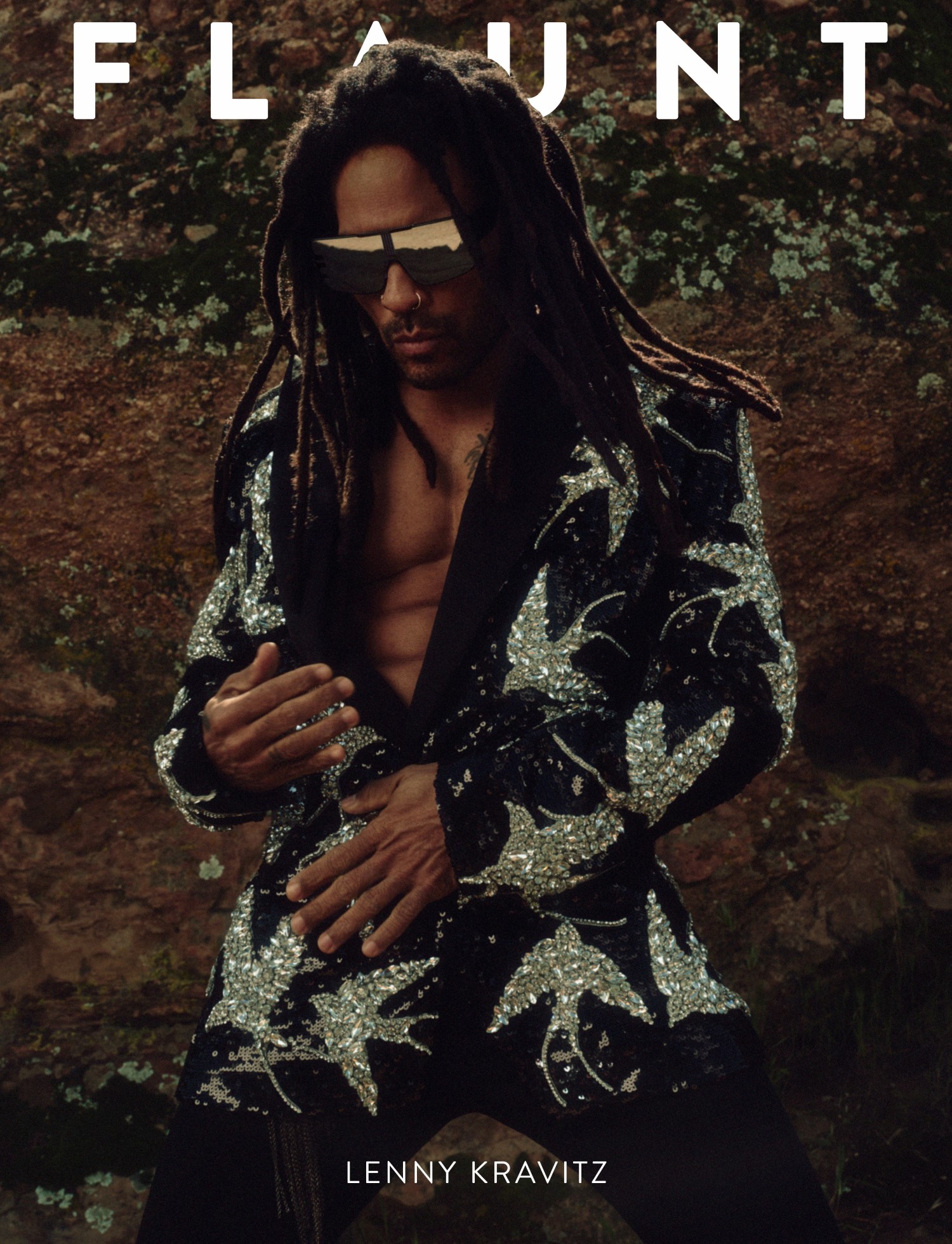 Lenny Kravitz covers Flaunt Magazine Issue 192 by Jonny Marlow