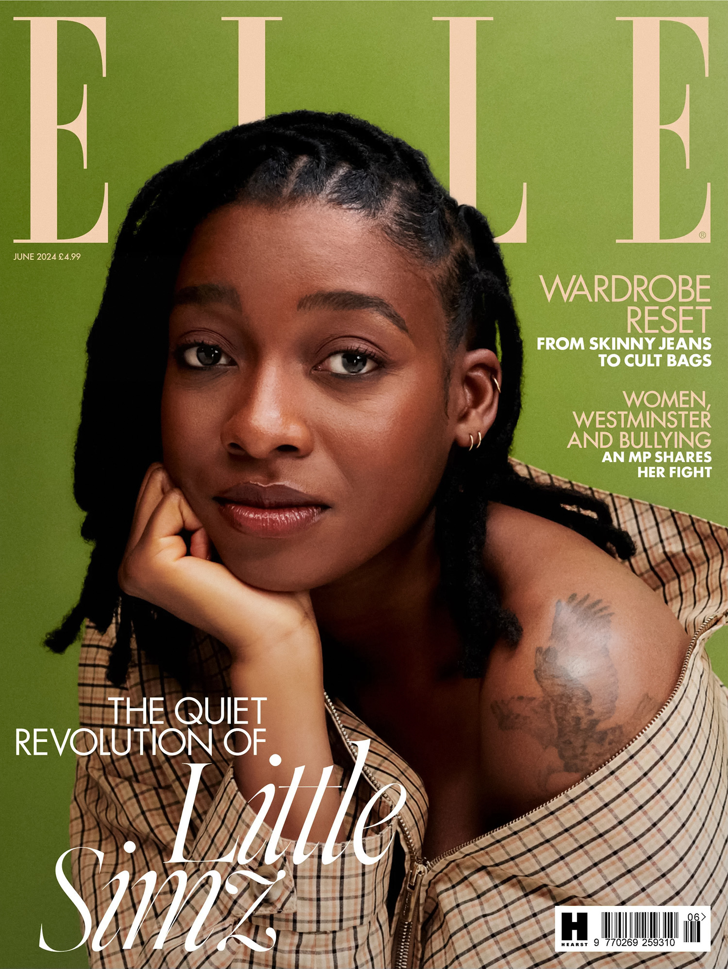 Little Simz covers Elle UK June 2024 by Ekua King