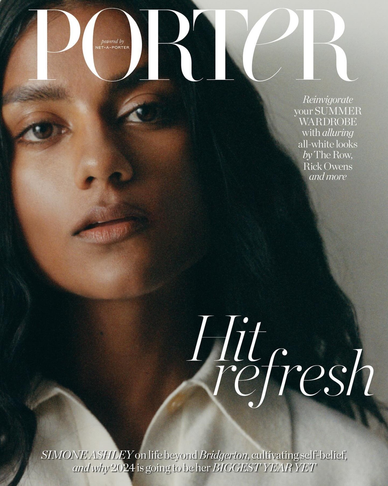 Simone Ashley covers Porter Magazine May 27th, 2024 by Kulesza & Pik