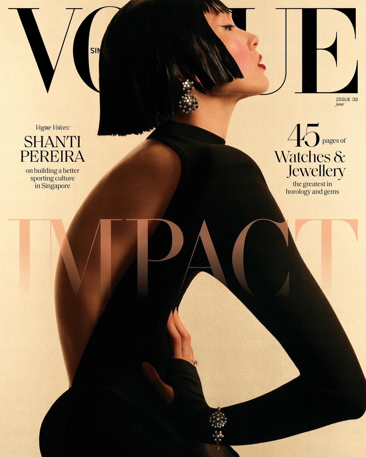 Xiao Wen Ju covers Vogue Singapore June 2024 by Leslie Zhang