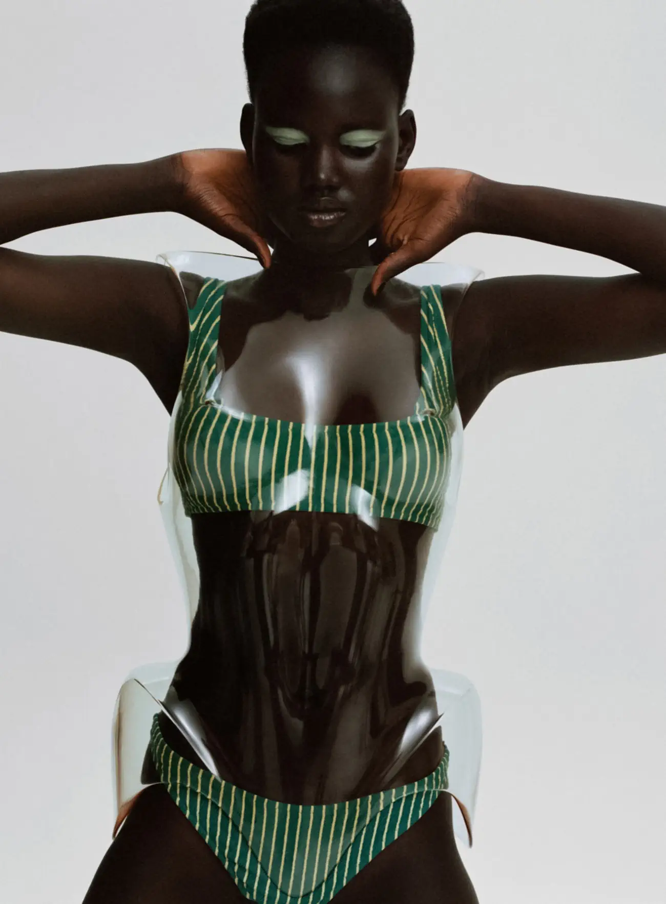 Akon Changkou and Nyakong Chan by Nadine Ijewere for Vogue France June-July 2024