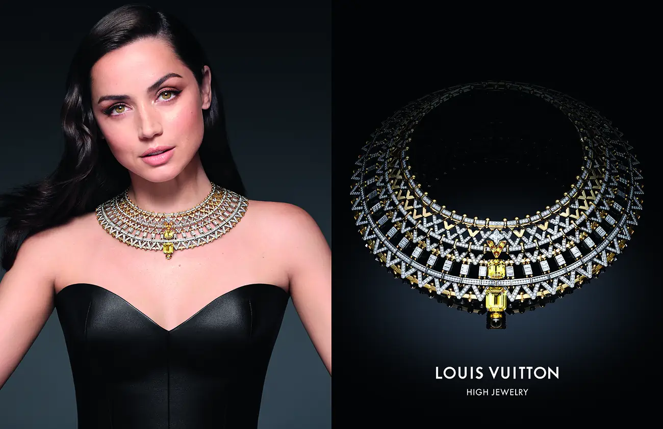 Ana de Armas shines in Louis Vuitton's Awakened Hands, Awakened Minds high jewelry campaign