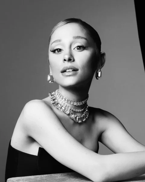 Ariana Grande sparkles as Swarovski's newest brand ambassador