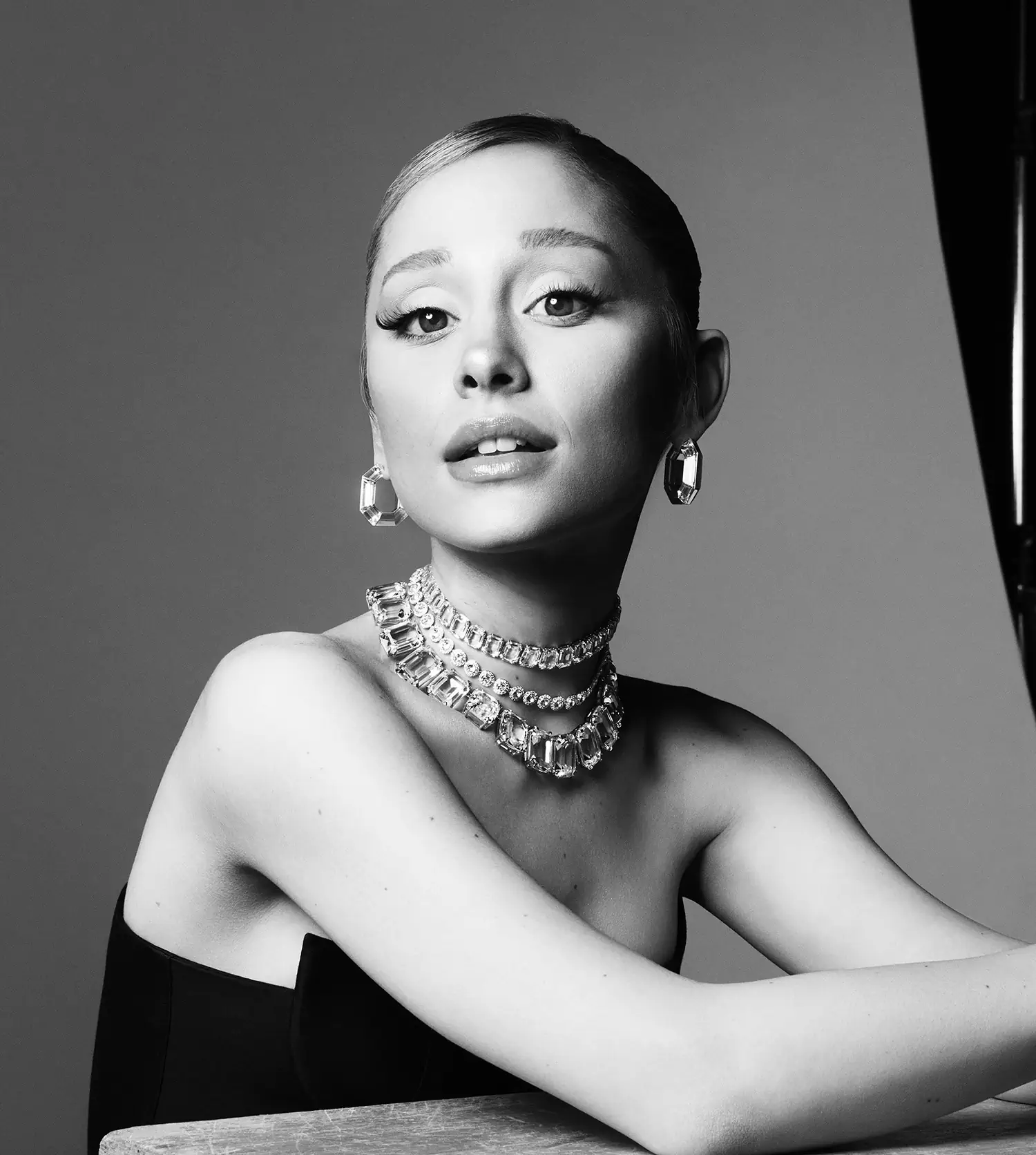 Ariana Grande sparkles as Swarovski's newest brand ambassador