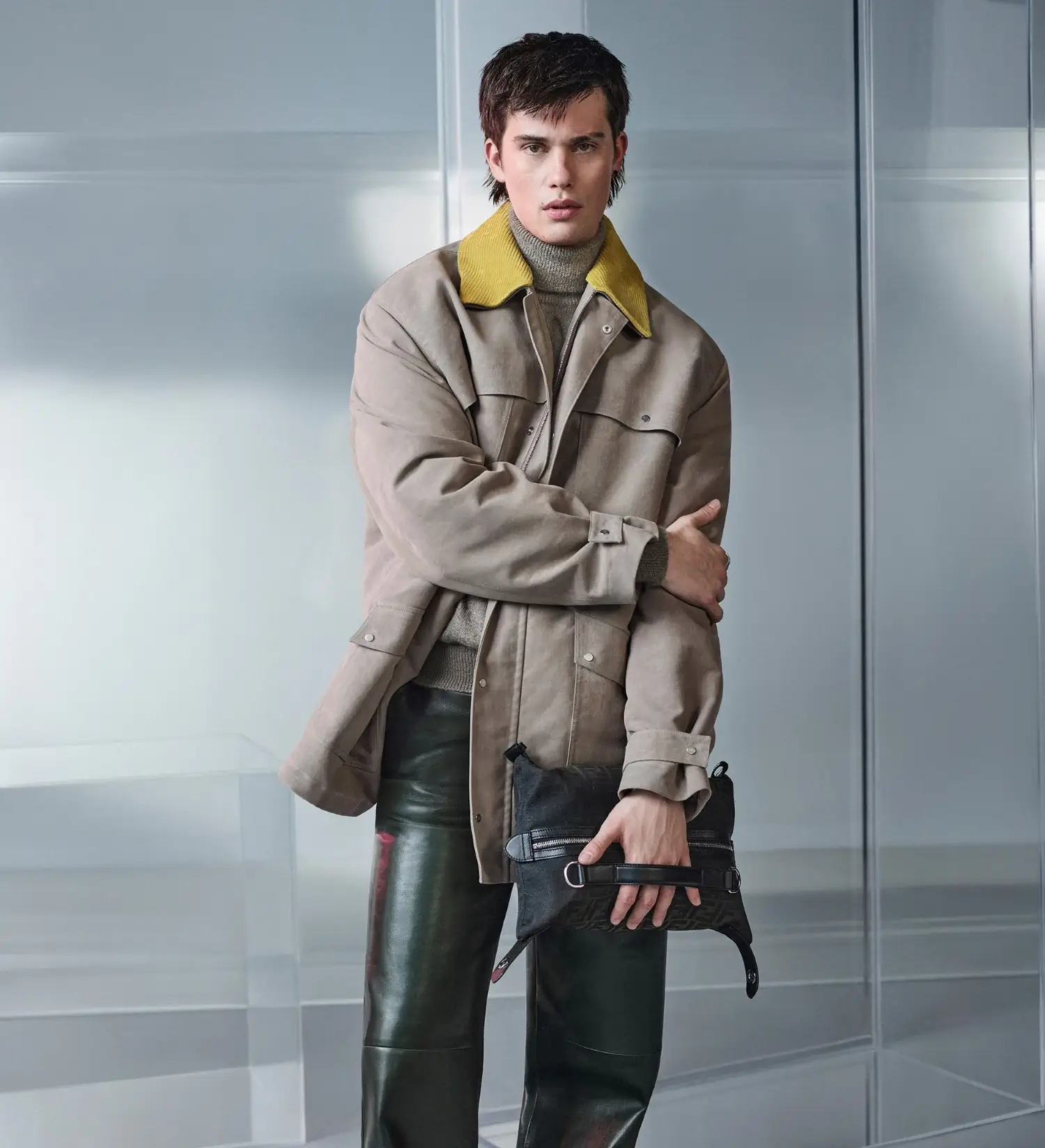 Nicholas Galitzine and Zhang Ruoyun star in Fendi Men's Fall-Winter 2024 campaign