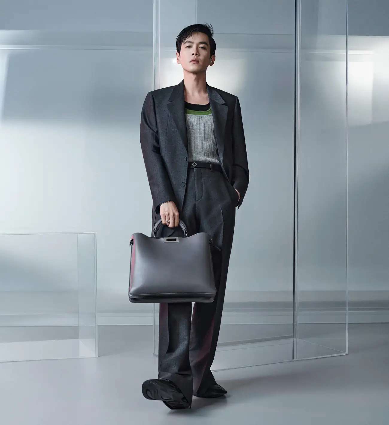 Nicholas Galitzine and Zhang Ruoyun star in Fendi Men's Fall-Winter 2024 campaign