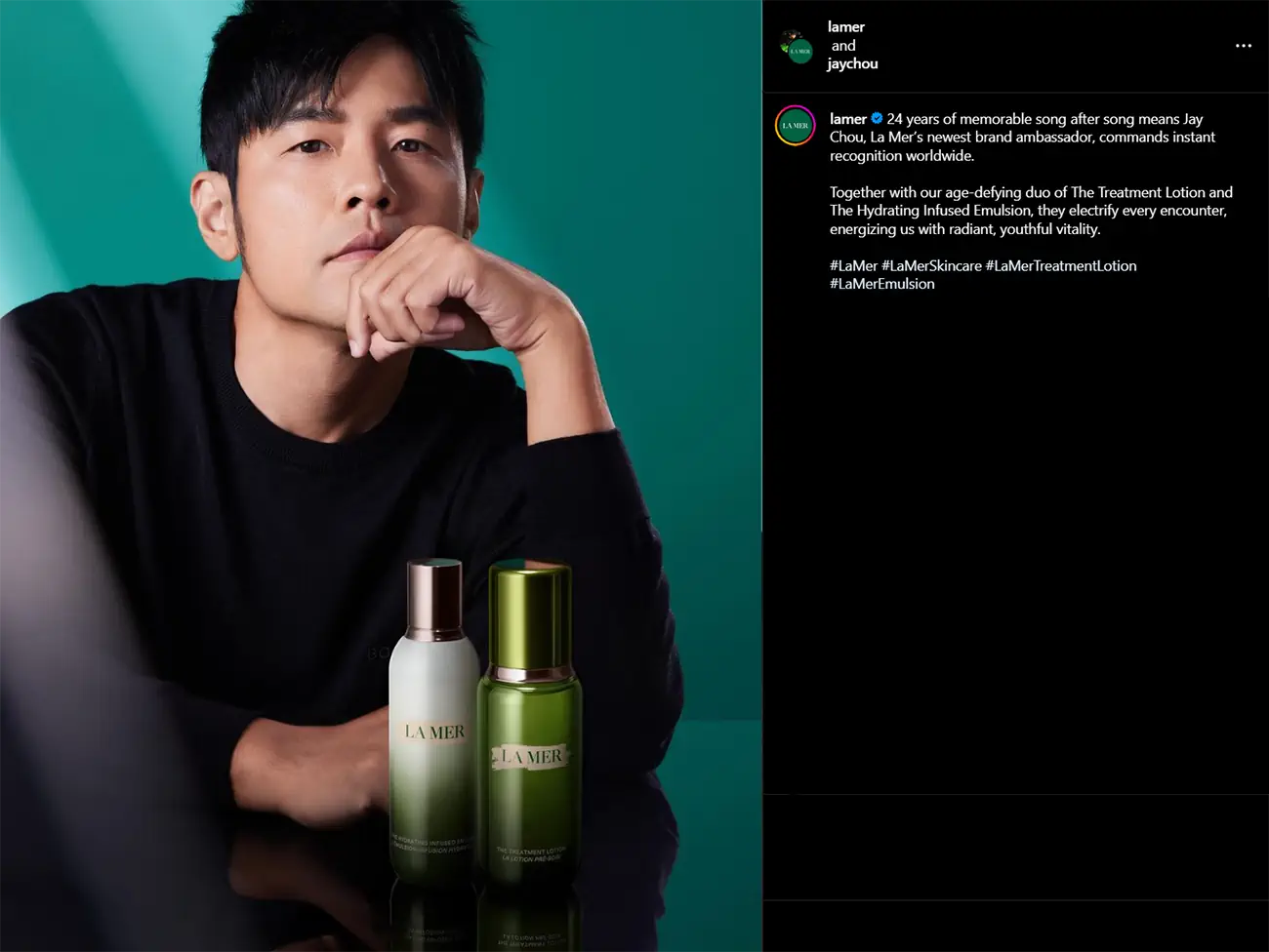 La Mer names Jay Chou as its first-ever male ambassador