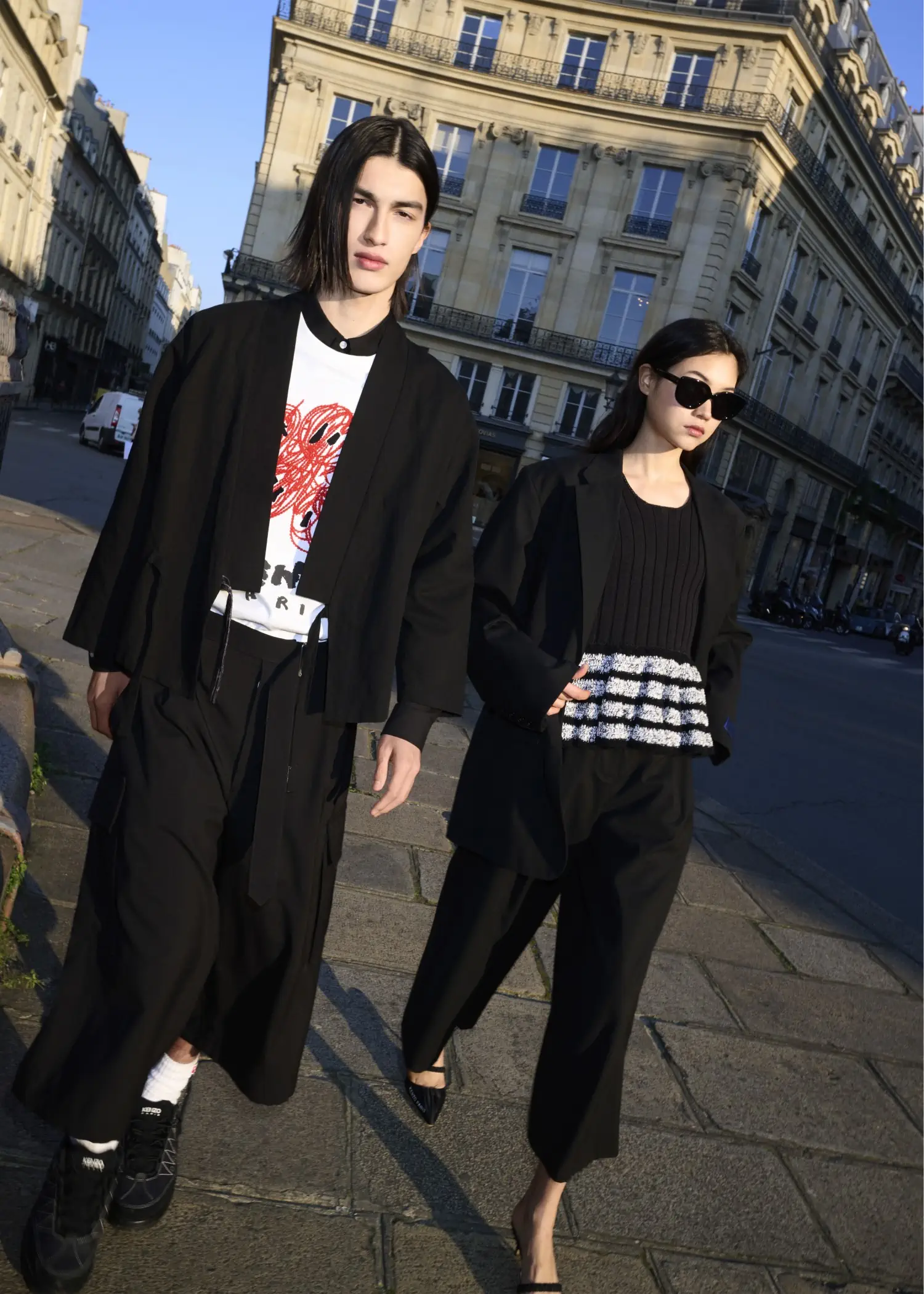 Kenzo's Spring/Summer 2024 campaign bridges East and West on Parisian streets