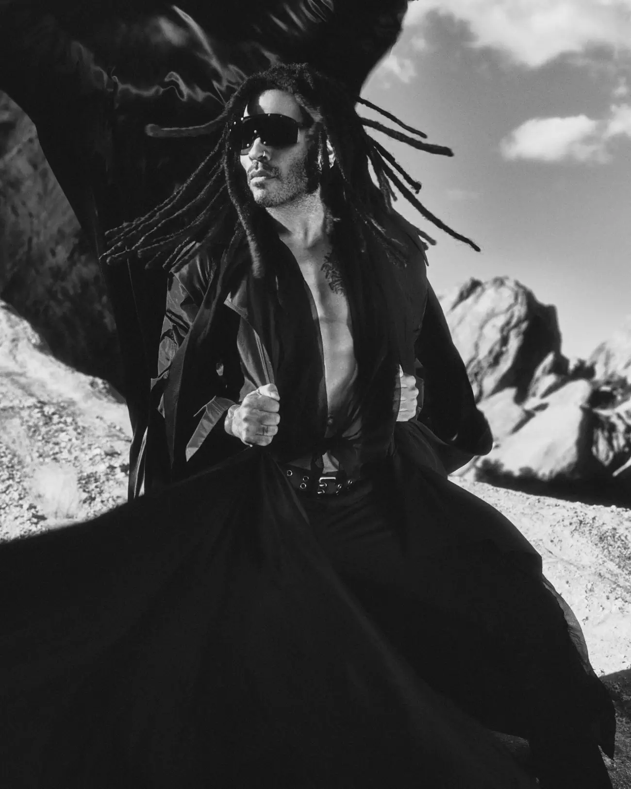 Lenny Kravitz covers Flaunt Magazine Issue 192 by Jonny Marlow