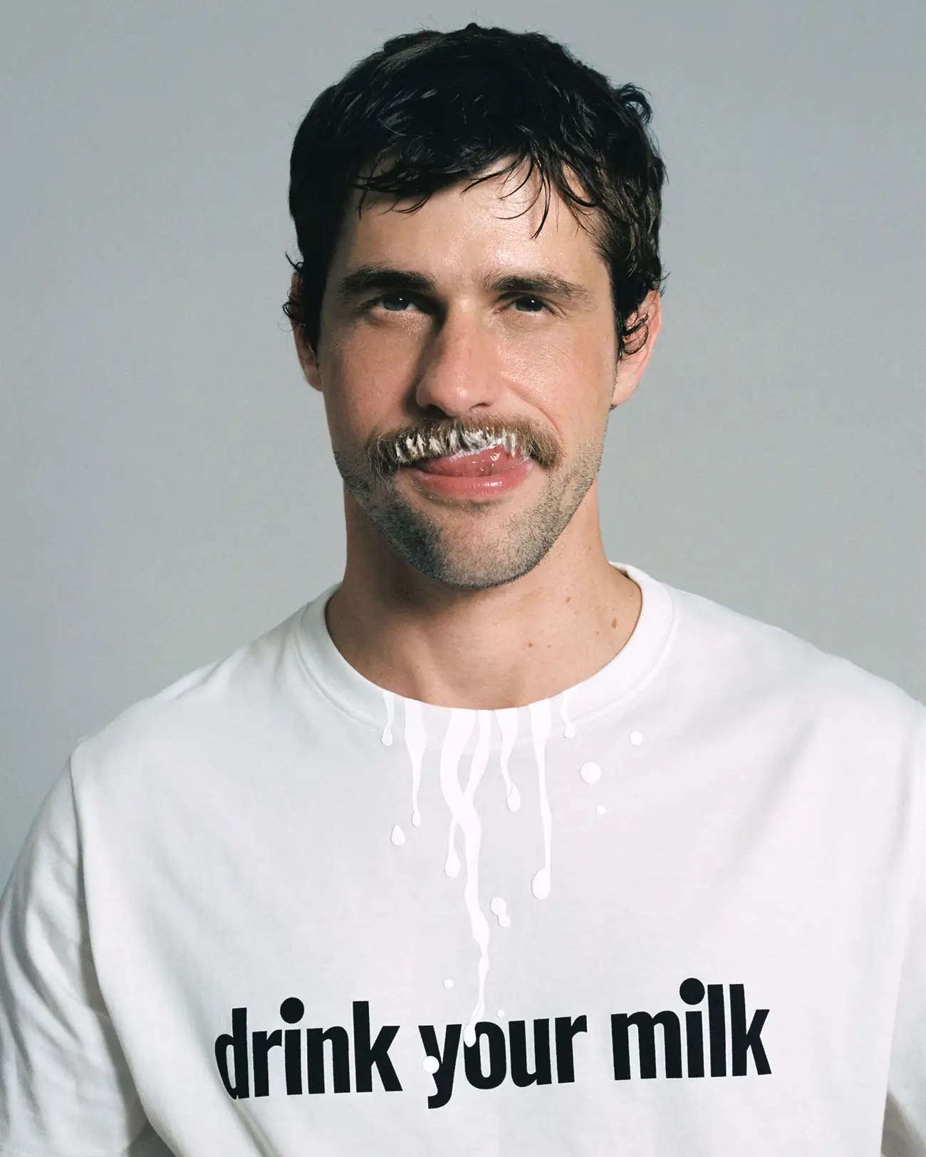 Loewe and Jonathan Bailey launch "Drink Your Milk" t-shirt for LGBTQ+ empowerment