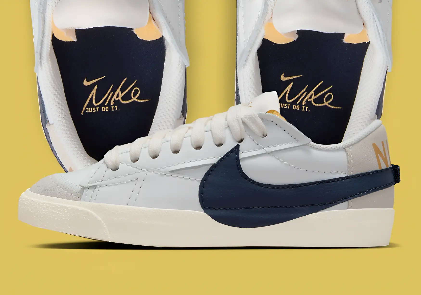 Nike Blazer Low Jumbo "Olympic Nouveau Classique", a Parisian remix of a classic silhouette