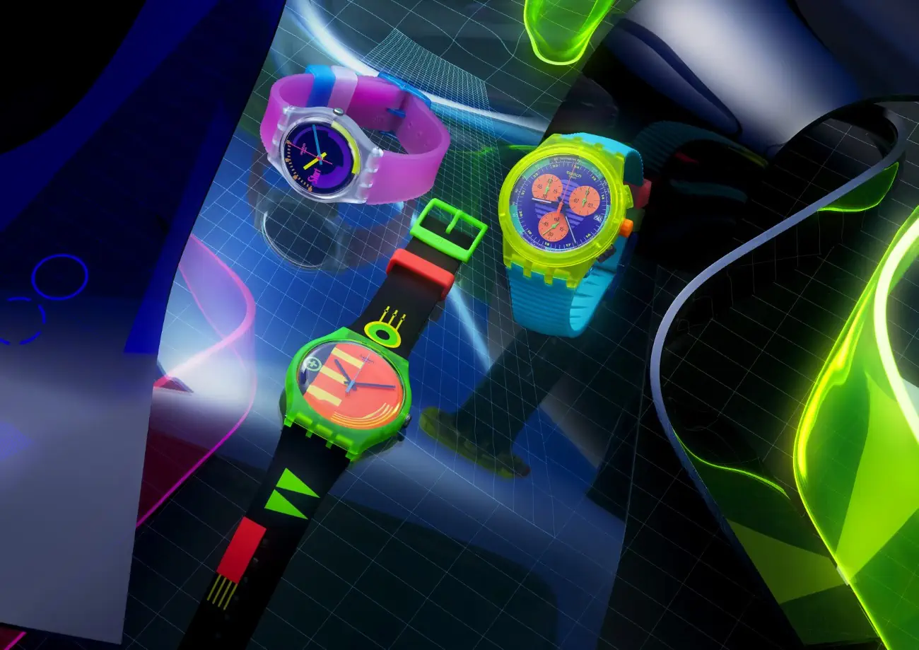 The Swatch Neon Collection returns with a bright new take on iconic designs