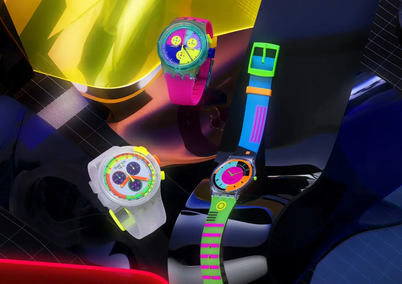 The Swatch Neon Collection returns with a bright new take on iconic designs