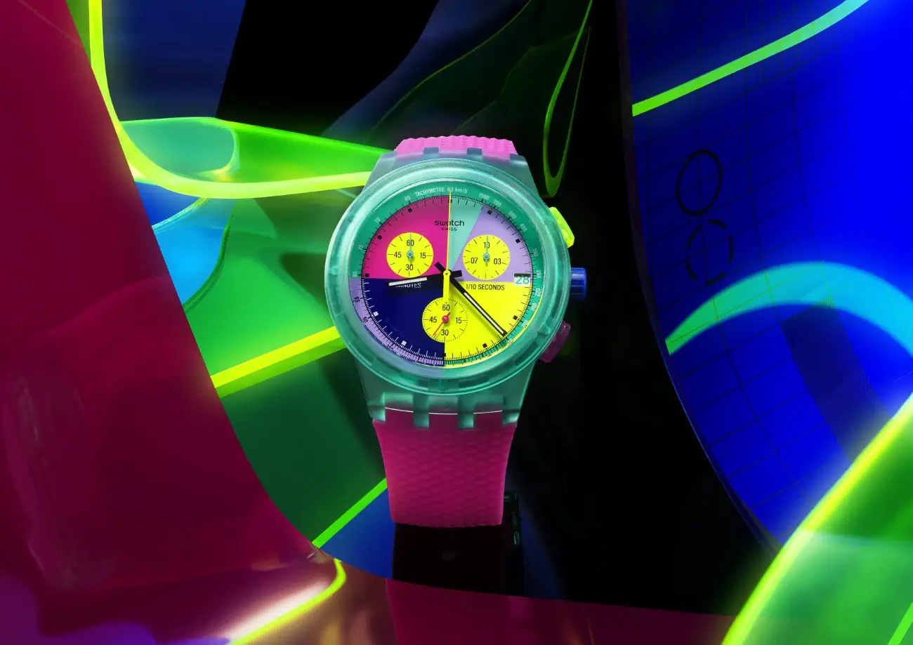 The Swatch Neon Collection returns with a bright new take on iconic designs