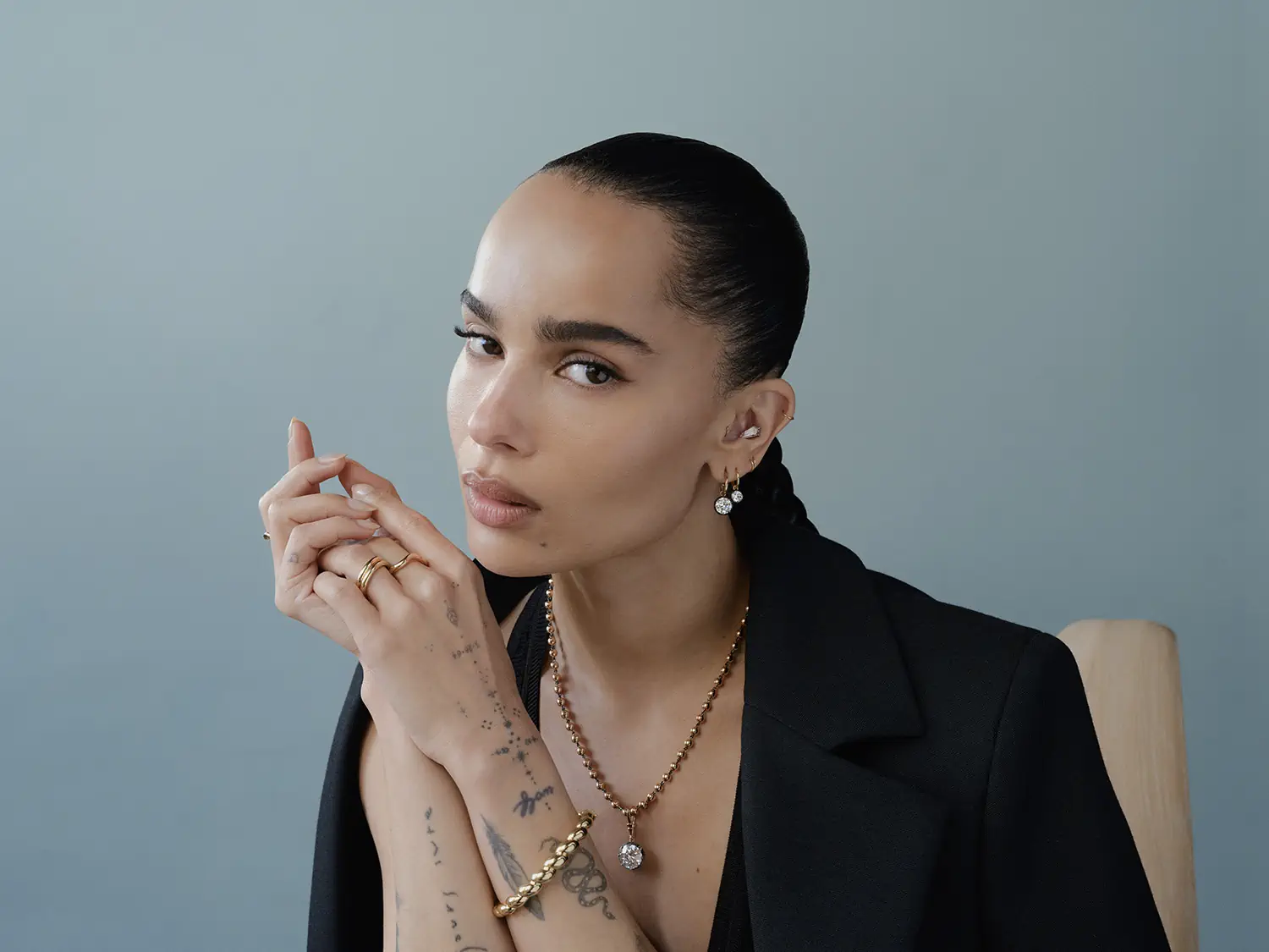 Zoë Kravitz glitters as Jessica McCormack's first brand ambassador